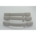 Kit 3 Puxadora Alça Teto Pqp Peugeot 206 2004 2005 Original Cinza