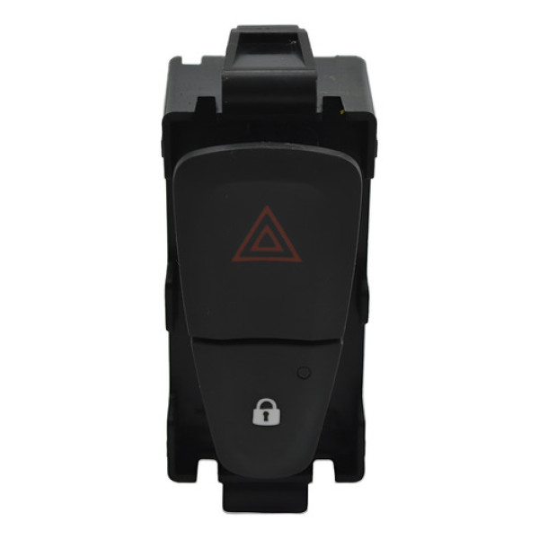 Botão Pisca Alerta Trava Painel Sandero Logan 2016 Original - Preto