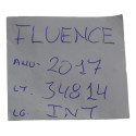 Par Botão Cego Falso Painel Fluence 2017 Original Preto