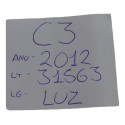 Luz Cortesia Interna Central Teto Citroen C3 2012 Original