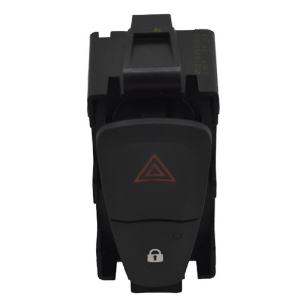 Botão Pisca Alerta Trava Destrava Sandero 2015 Logan Origina - Preto