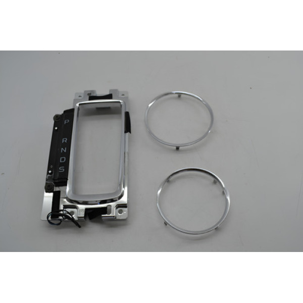 Moldura Alavanca Cambio Porta Copos Ford Edge 2012 Original Prateado