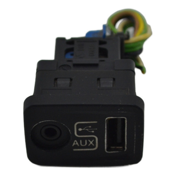 Entrada Usb Auxiliar Console Palio 2014 Grand Siena Original Preto