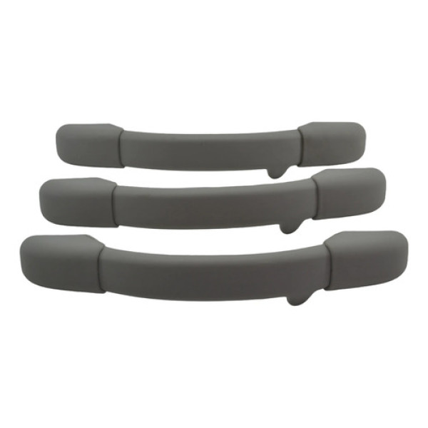 Kit 3 Puxador Alça Teto Pqp Interno C3 2008 Original Cinza