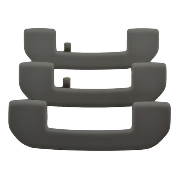 Kit Com 3 Puxador Alça Teto Pqp Citroen C4 Lounge 2014 Origi Cinza