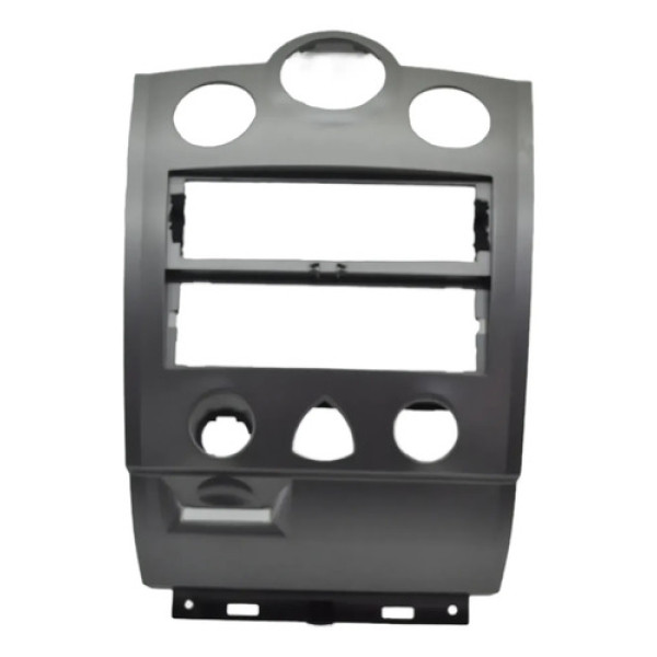 Moldura Central Rádio Painel Megane 2006-2013 Original Preto