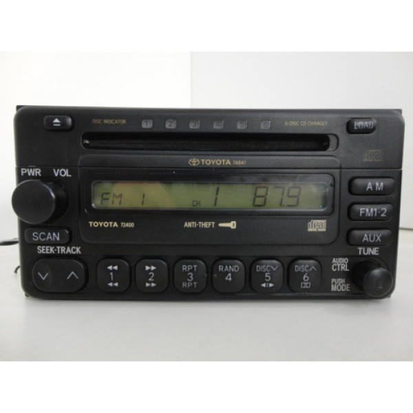 Radio Aparelho Som Painel Toyota Corolla 05 06 07 Original