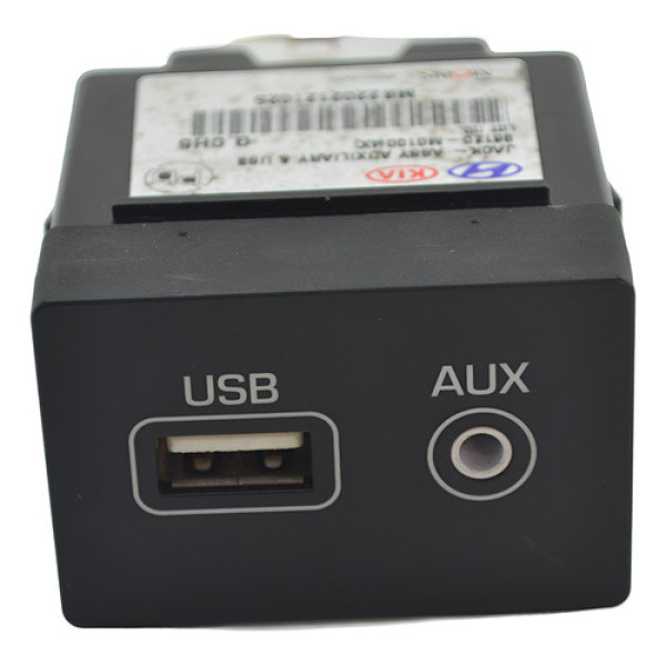 Entrada Conector Usb Auxiliar Hyundai Creta 2022 Original Preto