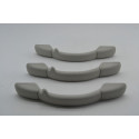Kit 3 Puxador Alça Teto Pqp Citroen C3 Picasso 2012 Original Cinza