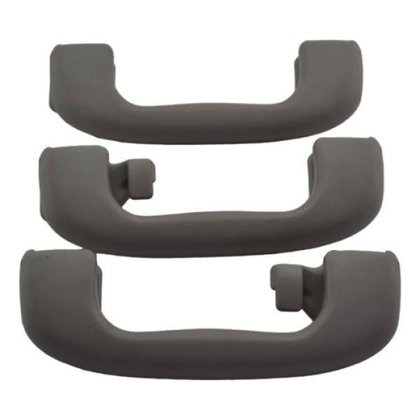 Kit 3 Puxador Alça Teto Pqp Chevrolet Cruze 2015 Original Cinza