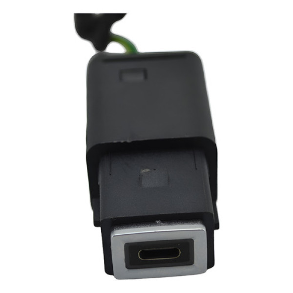 Entrada Conector Tipo C Painel Peugeot 208 2024 Original - Preto