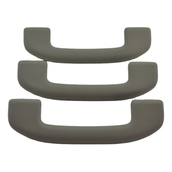 Kit 3 Puxador Alça Teto Pqp Nissan Sentra 2019 Original Cinza