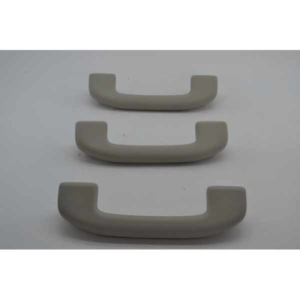 Kit 3 Puxador Alça Teto Pqp Nissan Kicks 2020 Original Cinza