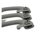 Kit 3 Puxador Alça Pqp Teto Peugeot 3008 2014 Original Cinza