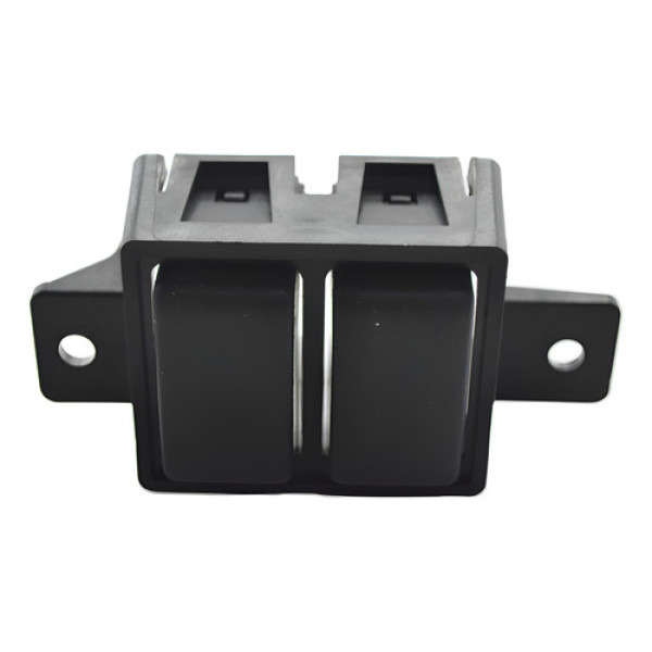 Moldura Com Botão Duplo Falso Nissan March 2019 Original Preto