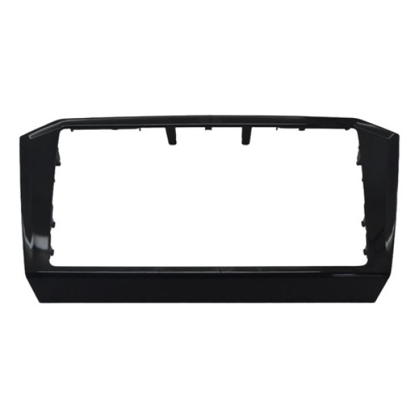 Moldura Radio Som Multimidia Painel Vw Passat 2018 Original Preto