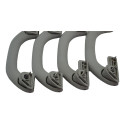Kit 4 Puxador Alça Teto Pqp Volkswagen Polo 2005 Original Cinza