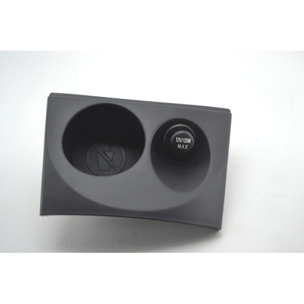 Moldura Porta Copo Console Mitsubishi Outlander Original Preto