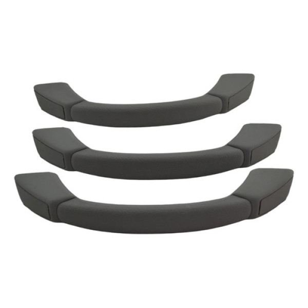 Kit Com 3 Puxador Alça Teto Pqp Pajero Tr4 2015 Original Cinza