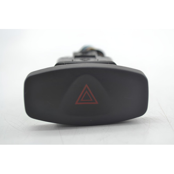 Botão Pisca Alerta Painel Renault Sandero 2011 Original - Preto