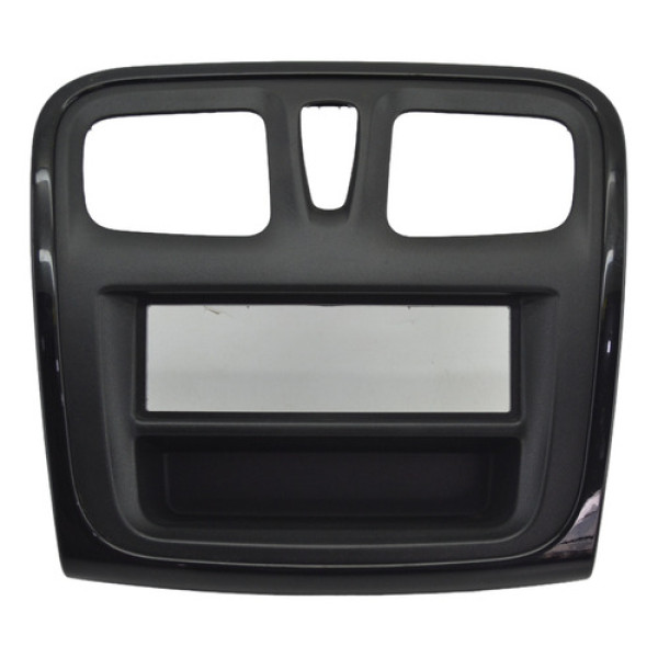 Moldura Central Multimídia Painel Sandero 2014 Logan Origina Preto