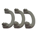 Kit 3 Puxador Alça Teto Pqp Fiat Argo 2020 Original