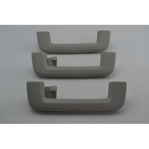 Kit 3 Alça Teto Pqp Puxador Ford Ecosport 2017 Original - Cinza