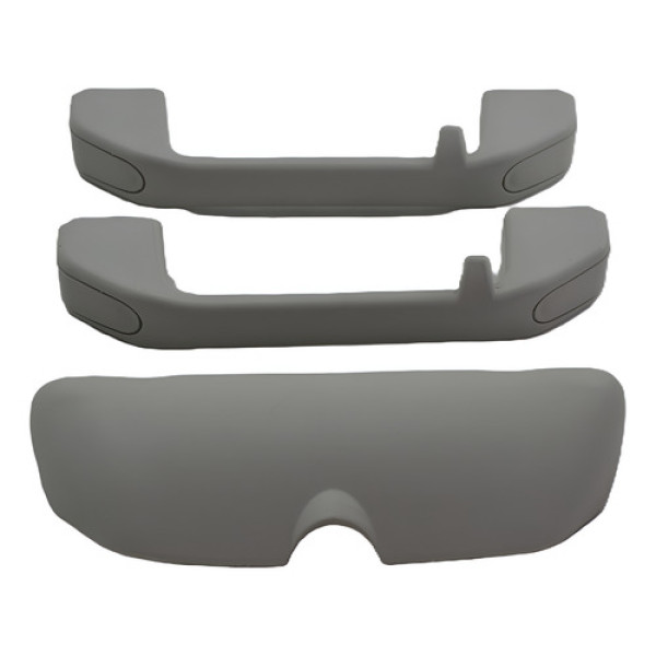Par Puxador Alça Teto Pqp + Porta Oculos Fiat Palio 2016 Ori Cinza Par Puxador Alça Teto Pqp + Porta Oculos Fiat Palio 2016 Ori Cinza
