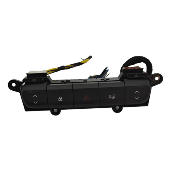 Botão Pisca Alerta Trava Desembaçador Kwid 2019 Original - Preto