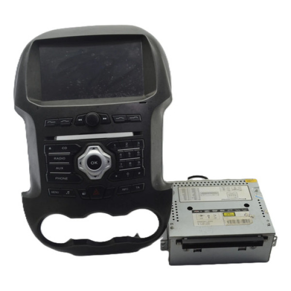 Tela Multimidia C/moldura + Frente E Fundo Ranger 2015 Preto
