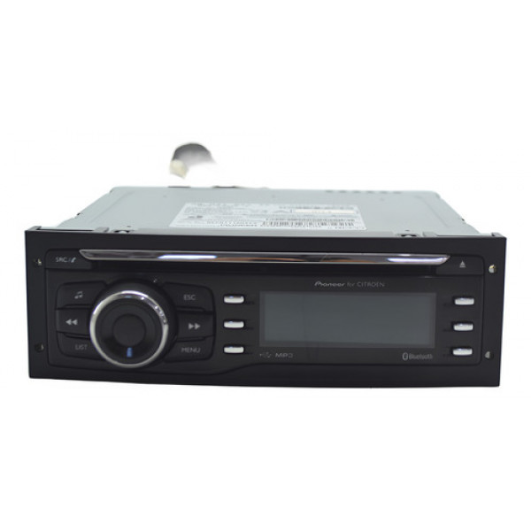 Radio Som Bluetooth Painel Citroen C3 2014 Original