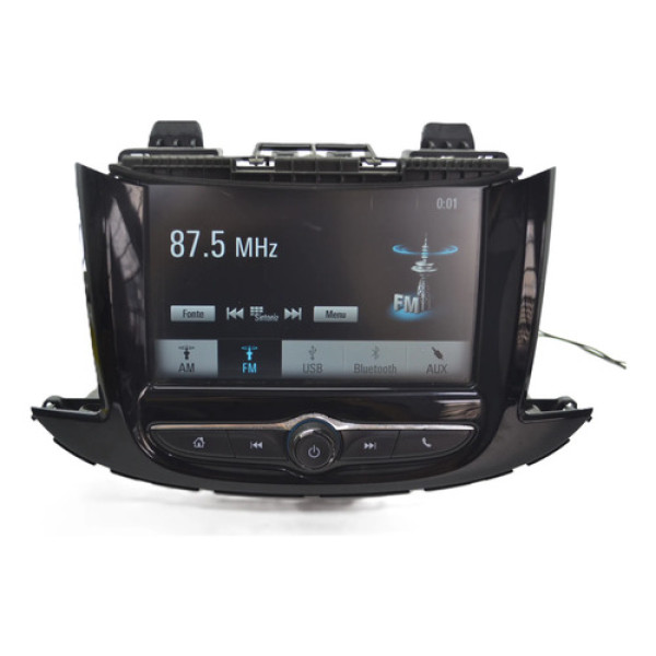 Tela Central Multimidia Painel Gm Tracker 2018 Original Preto