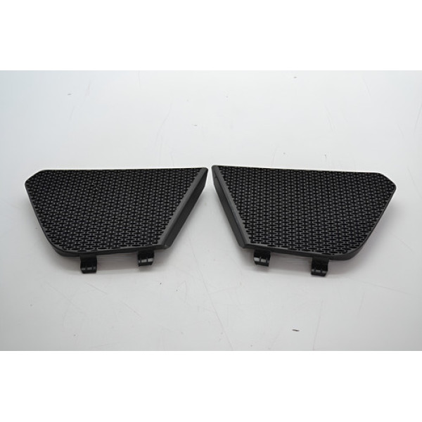 Par Tela Grade Alto Falante Painel Fiat Toro 2018 Original Preto