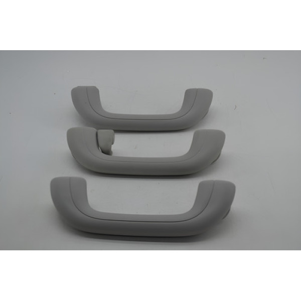 Kit 3 Puxador Alça Pqp Teto Hyundai Ix35 2019 2020 Original Cinza