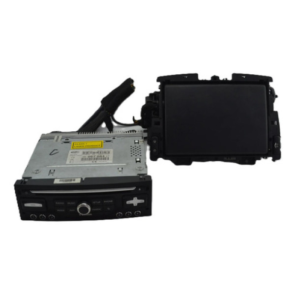 Kit Frente + Tela Multimidia Peugeot 3008 2014 Original Preto