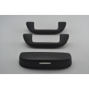 Kit Com 2 Pqp Alça Teto + Porta Oculos Civic 2019 Original Preto