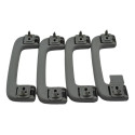 Kit Com 4 Puxador Alça Teto Pqp Mitsubishi Asx 2014 Original Cinza
