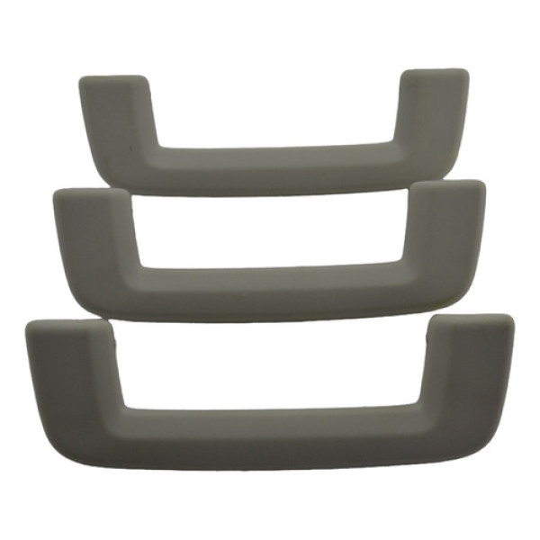 Kit 3 Puxador Alça Teto Pqp Ranger 2020 Original Cinza