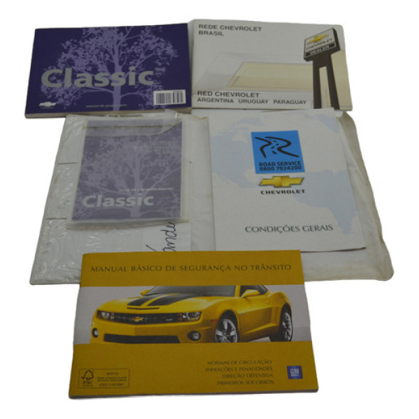 Kit Manual Proprietário Chevrolet Classic 2012 Original Kit Manual Proprietário Chevrolet Classic 2012 Original