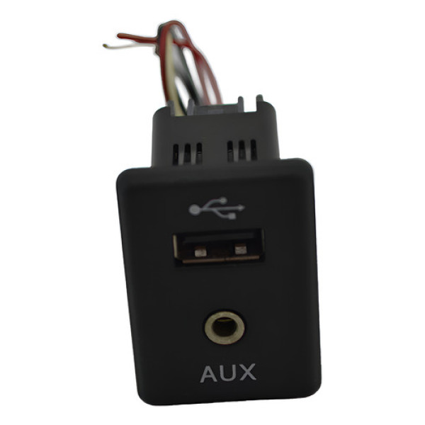 Entrada Conector Usb Auxiliar Nissan Kicks 2024 Original - Preto
