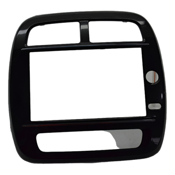 Moldura Multimidia Painel Central Renault Kwid 2023 Original - Black Piano