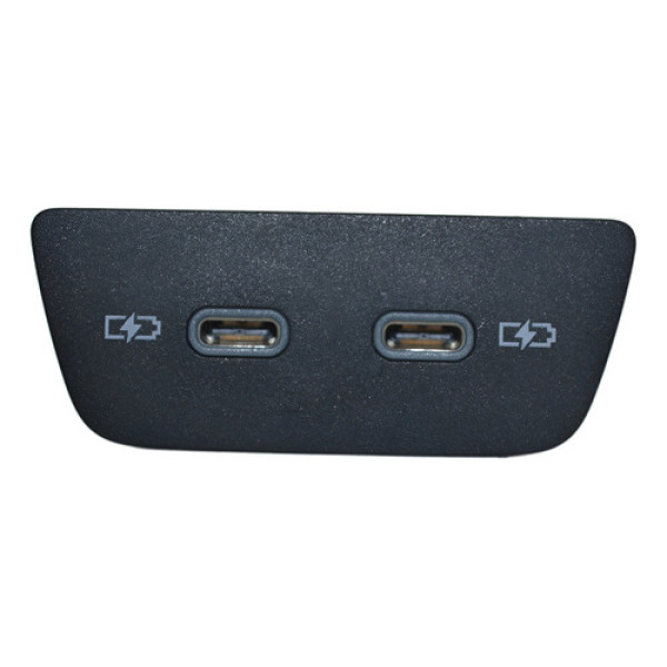 Entrada Dupla Conector Usb Tipo C Vw Polo 2018 Nivus Origina