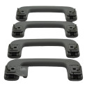 Kit Com 4 Puxador Alça Teto Pqp Mitsubishi Asx 2014 Original Cinza