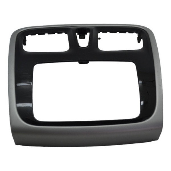 Moldura Radio Central C/difusor Logan 2019 Sandero Original Preto