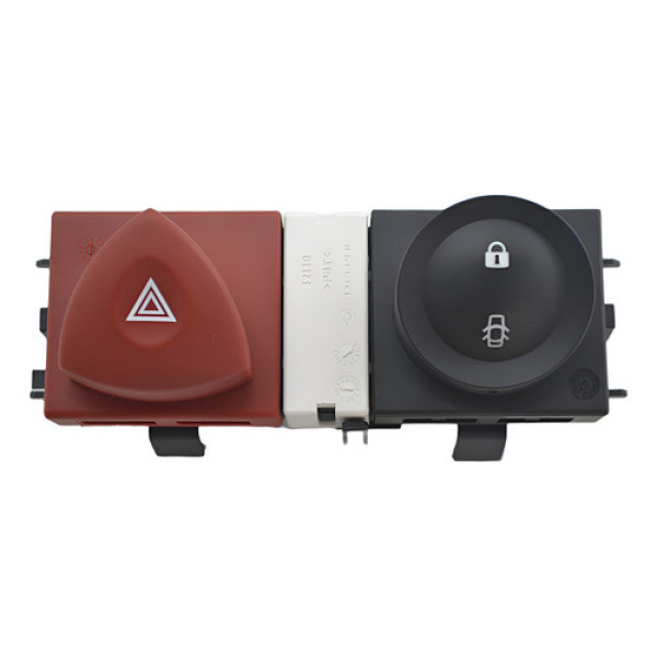 Botão Pisca Alerta Trava Renault Megane 2013 Original - Original