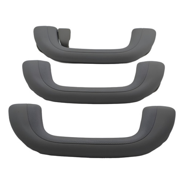 Kit Com 3 Puxador Alça Teto Pqp Hyundai I30 2011 Original Cinza-escuro
