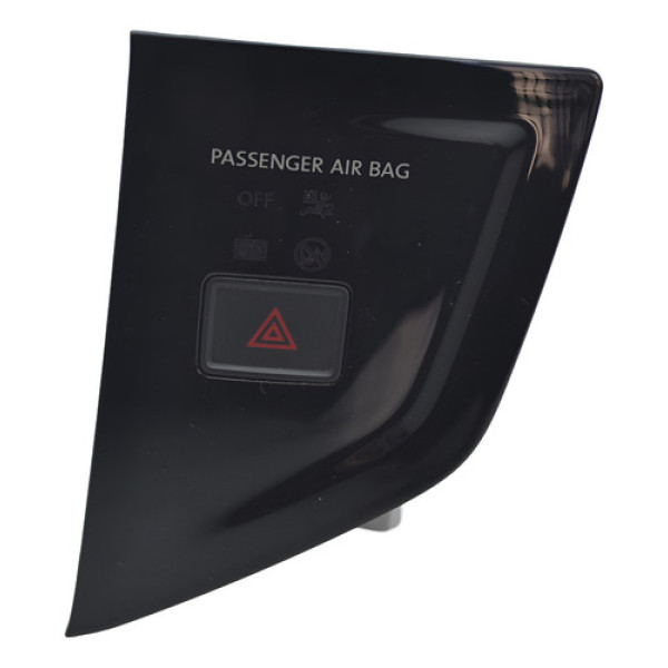 Moldura Botão Pisca Alerta Painel Polo 2018 Virtus Original - Preto