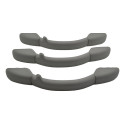 Kit 3 Puxador Alça Teto Pqp Aircross 2011 C3 Original Cinza