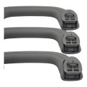Kit 3 Puxador Alça Apoio Teto Pqp I30 2011 Original Cinza