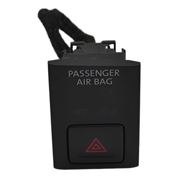 Botão Pisca Alerta Painel Volkswagen Tiguan 2021 Original Preto